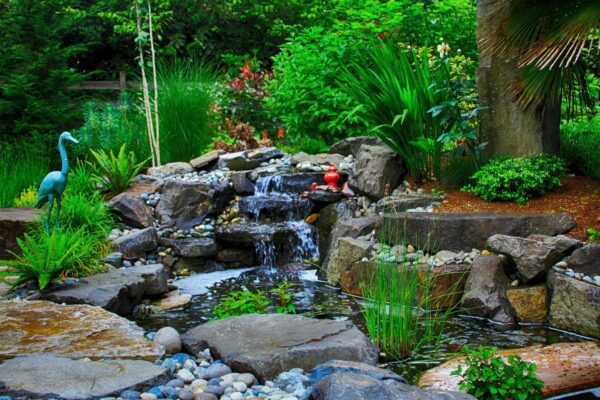 Classic Nursery & Landscape Co. Design and Construction waterfall pond stone